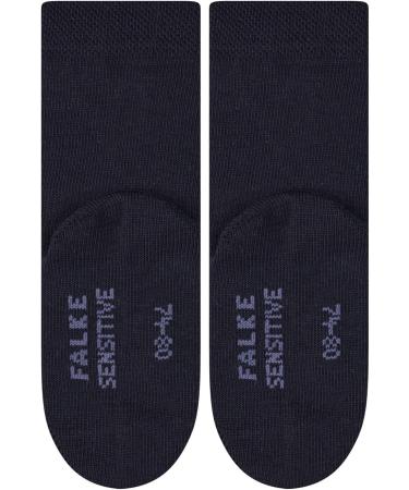 FALKE Unisex Baby Cotton Soft-Top Socks - Blue Pink, 0-6 Months | Gentle Grip, Elasticated Zone | 1 Pair Sensitive | Dark Navy 6370 | Eco-Friendly - Buy Online on GoSupps.com