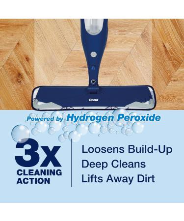Bona Premium Spray Mop Cartridge OxyPower Wood Floor Deep Cleaner for Varnished or Hard Waxed Wood Floors 850ml - Buy Online on GoSupps.com