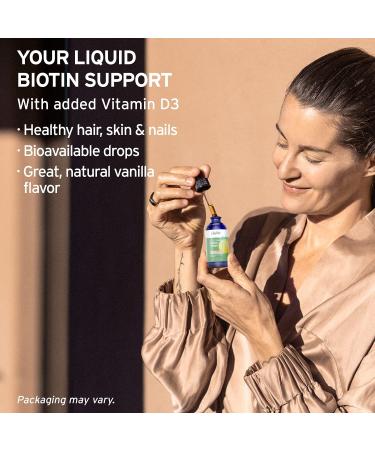 Life-flo Biotin Drops 10000 mcg | Natural Vanilla Flavor for Healthy Hair & Nails - 2 fl oz - Buy Online on GoSupps.com