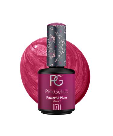 Pink Gellac UV gel nail polish - 170 Powerful Plum 15 ml - long -lasting Shellac nail polish violet - gel nail polish UV - UV paint for nails in salon quality - UV nail polish Made in Holland