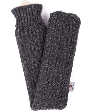 HomeTop Premium Rubber Hot Water Bottle 2.25L with Soft Bling Threads Knit Cover - Dark Gray - Buy Online on GoSupps.com