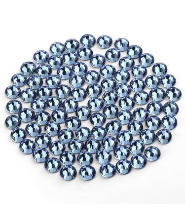 Yhmq du 1440pcs pieces of rhinestones nail crystals + rhinestones for nails crystal aquamarine + SS6 (1.8 + 2.0mm) aquamarineab SS6-1440PCs