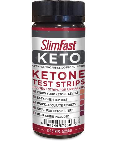 SlimFast Keto Ketone Test Strips 100 Count Box - Urinalysis & Ketosis Measurement - Pack of 1 - Buy Online on GoSupps.com