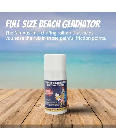 Beach Gladiator Skin Protection 3 Pack with Anti-Rash Sunstick and Lipbalm in Hemp Zipper Bag - Buy Online on GoSupps.com