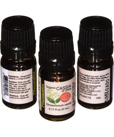 TVaromatics Organic Cassia Essential Oil - 100% Pure Cinnamomum Cassia 1/6 fl oz (5 mL) for International Shipping - Buy Online on GoSupps.com
