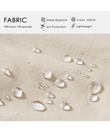 Willit Women's Lightweight Waterproof Hiking Cargo Shorts - Quick-Drying Breathable Active Summer Shorts in Khaki - Buy Online on GoSupps.com