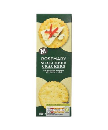 Morrisons Rosemary Scalloped Crackers 185g - Buy Online on GoSupps.com