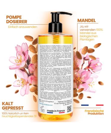 100% Natural Cold-Pressed Almond Oil - Pregnancy & Infant Care Hair Mask Moisturizing Massage Oil - 200ml Essential Oil - Buy Online on GoSupps.com