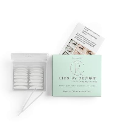 LIDS BY DESIGN Assortment Pack (4mm - 7mm) Eyelid Correcting Strips for Heavy Hooded, Droopy Lids