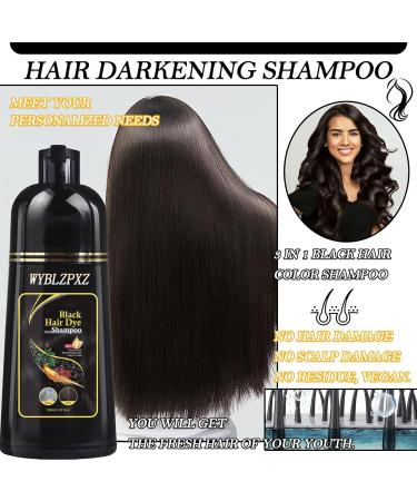 Black Hair Dye Shampoo 3 in 1 for Gray Hair Coverage - Long Lasting Instant Hair Color for Men & Women | 100 ml - Shop Internationally - Buy Online on GoSupps.com