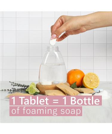 Hand Soap Refill Tablets - Eco-Friendly Zero Waste Packaging - 96 oz Foaming Soap - Lavender Scent - Moisturizing & Cleansing - 12 Pack for Easy Storage - Buy Online on GoSupps.com
