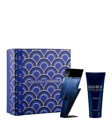 Carolina Herrera Bad Boy Cobalt 2-Piece Set for Men (3.4 Oz Eau De Parfum Spray + 3.4 Oz Shower Gel) 6.8 Fl Oz (Pack of 1)