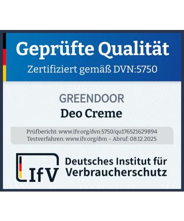  GREENDOOR GREENDOOR 2-Pack Aluminum-Free Cream Deodorants - 100ml - Natural Deodorant - Aluminum Salt-Free - Alcohol-Free - Paraben-Free - Palm Oil-Free - Aloe Vera - Natural Cosmetic - Buy Online on GoSupps.com