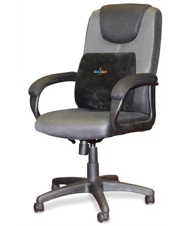 Lumbar Support Cushion (Memory Foam) for Lower Back Pain Relief - Ideal for Office Car Travel | Scoliosis Pregnancy Sciatica Fibromyalgia | Black - Buy Online on GoSupps.com