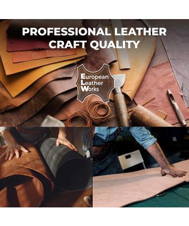 ELW Vegetable Tanned Leather 4-6 SQ FT | Full Grain Cowhide for Crafting & Tooling - Buy Online on GoSupps.com