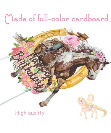 Cowgirl Birthday Cake Topper Cowgirl Birthday Party Supplies Western Cowgirl Cake Decorations Horse Cake Toppers for Girls Women Cowgirls Happy Birthday Party Cake Decorations - Buy Online on GoSupps.com