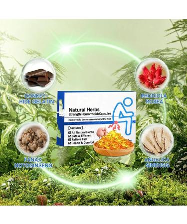 Heca Natural Herbal Strength Hemorrhoid Capsules - 3 Box Pack - Effective Hemorrhoid Relief for Men and Women - Buy Online on GoSupps.com
