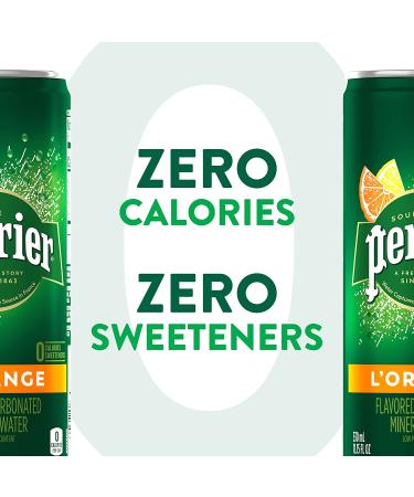 Perrier L'Orange Sparkling Water 11.15oz Cans - 24 Count, 8 Cans per Pack - Buy Online on GoSupps.com