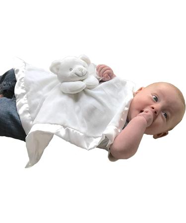BUSHBABY Unisex Baby Comfort Blanket Gift Set - Plush Teddy Soft Toy in White Cube Box 10cm - Perfect 1st Birthday or Newborn Present - Buy Online on GoSupps.com