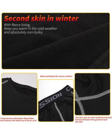 Linlook Kids Thermal Underwear Set - Breathable Winter Sports Gear | Long-Sleeved Top & Long Underpants for Ski & Football (Size 24 Black) - Buy Online on GoSupps.com