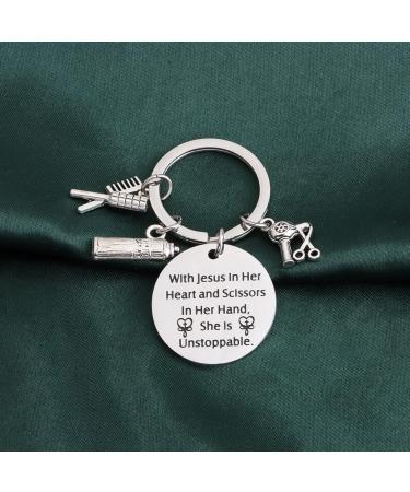 PLITI Hair Stylist Keychain - Perfect Gift for Hairdressers Barbers & Cosmetology Graduates | Unique Birthday & Graduation Ideas - Buy Online on GoSupps.com