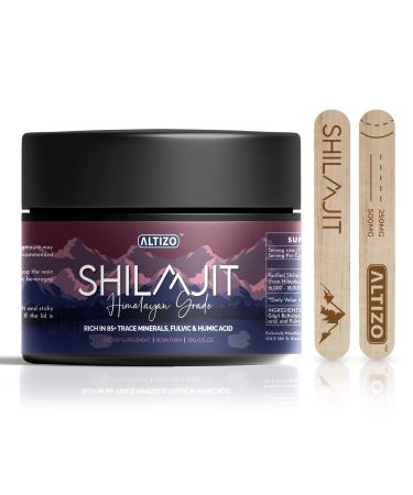 Altizo 30g Himalayan Shilajit Resin Supplement - Purified Organic Shilajit Resin with 85+ Trace Minerals Fulvic Acid & Humic Acid