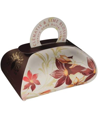 The English Soap Company  Large Gift Bag Bath Soap  Clematis and Lime Blossom  260g