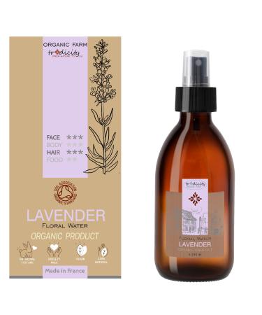 Organic Lavender Hydrosol 250ml | Refreshing Floral Water | Soothing and Purifying Care for Delicate Skin | Culinary and Hair Use Transparent 250 ml
