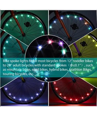 Waybelive 2 Pack LED Bike Wheel Light - Remote Control Tire LED Light | 16 Color Change | Waterproof & Super Bright | Ideal for Night Riding | Great Gift for Kids (2 Tires) - Buy Online on GoSupps.com