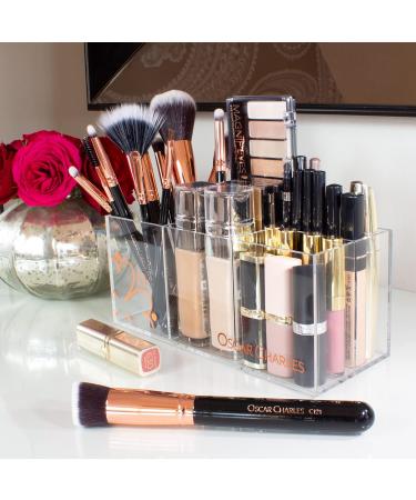 Oscar Charles Professional Radiance Makeup Brush Set with Beauty Sponge & Holder - Rose Gold | International Shipping Available - Buy Online on GoSupps.com