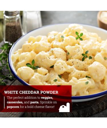 Hoosier Hill Farm Premium White Cheddar Cheese Powder - 1 lb (Gluten Free, rBGH & rBST Free) - Buy Online on GoSupps.com