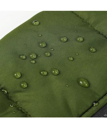 Winter Dog Jackets - Windproof & Waterproof 2-in-1 Coat for Cold Weather - Little Green Vest for Puppies - Buy Online on GoSupps.com