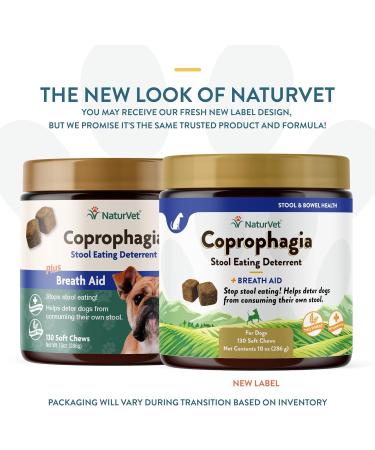NaturVet Coprophagia Stool Eating Deterrent & Breath Aid - 130 Soft Chews (10 oz) - Buy Online on GoSupps.com