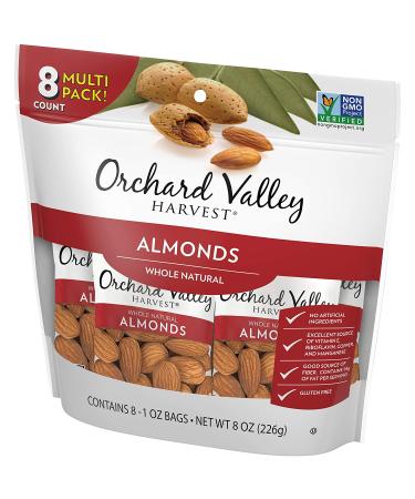Orchard Valley Harvest Whole Natural Almonds 8-Pack | Unsalted, Gluten-Free, Non-GMO - Buy Online on GoSupps.com