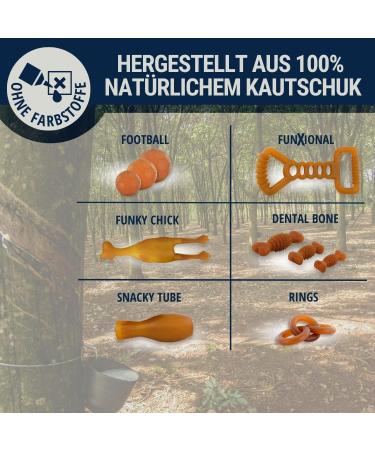 Buy Nosli Natural Dog Dental Bone | Non-Toxic Rubber Chewing Toy | Eco-Friendly Dog Toys | Perfect for Chewing and Dental Health - Buy Online on GoSupps.com