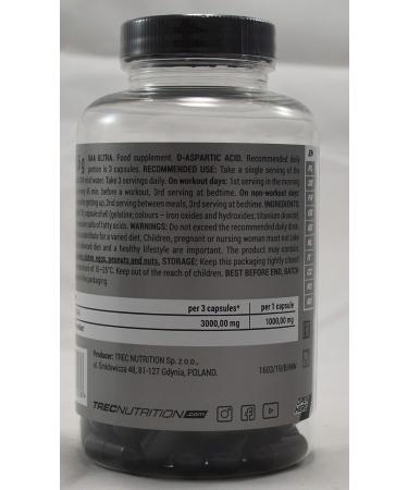 Buy Trec Nutrition DAA Ultra 120 Capsules - 1180 mg for Optimal Performance | Worldwide Shipping - Buy Online on GoSupps.com