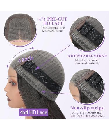 Eawwii Glueless Wigs Human Hair - Black - 14 Inch - Buy Online on GoSupps.com