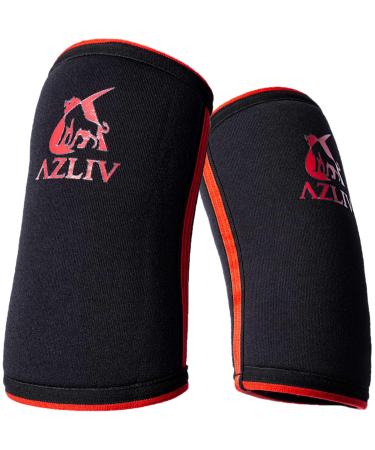 7mm Elbow Sleeves for Weightlifting Powerlifting Weight Training Elbow Braces (S) Small