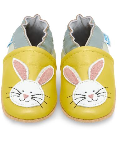 Baby Shoes with Soft Sole - Baby Girl Shoes - Baby Boy Shoes - Leather Toddler Shoes - Baby Walking Shoes 0-6 Months Bunny