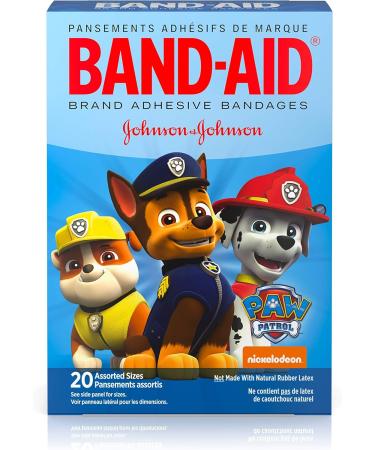 Buy Band-Aid Adhesive Bandages for Kids & Toddlers | Nickelodeon PAW Patrol | Assorted Sizes 20 ct | International Shipping Available - Buy Online on GoSupps.com