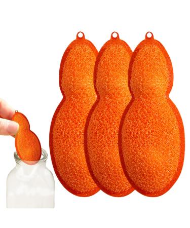 Water Bottle Cleaning Beans | Reusable Bottle Cleaner - Bottle Washing Cleaner Beans-Shaped Bottle Cleaning Sponge Reuseable Bottle Scrubber Sponge for Internal Washing of Mouth