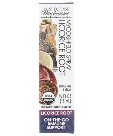 MycoShield Spray Licorice Root Fungi Perfecti/Host Defense 0.5 fl oz Liquid