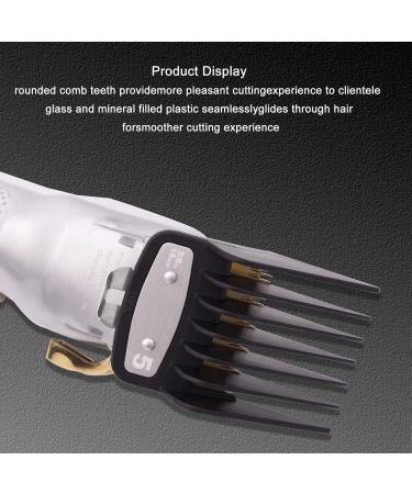 Guards Cutting Guides Professional Comb Set 10 Pcs Black Hair Cutting Guide Combs Set with Metal Clip Compatible with Most Wahl Clippers - Buy Online on GoSupps.com