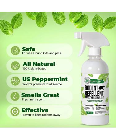 Mighty Mint 8oz Peppermint Oil Rodent Repellent Spray (2-Pack) - Buy Online on GoSupps.com