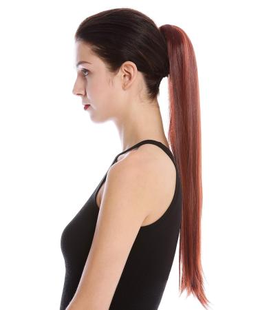 WIG ME UP YZF-1094S-35 | 63cm Long Straight Red-Brown & Gold Braid Ponytail Hairpiece | International Shipping - Buy Online on GoSupps.com
