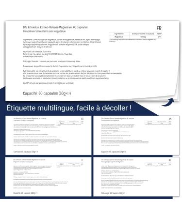 Life Extension Extend-Release Magnesium 250mg 60 Vegan Gluten Free Vegetarian Non-Soy Non-GMO - Buy Online on GoSupps.com