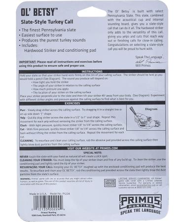 Primos Ol' Betsy Slate Call - Multicolored | Hunting Accessories - Buy Online on GoSupps.com