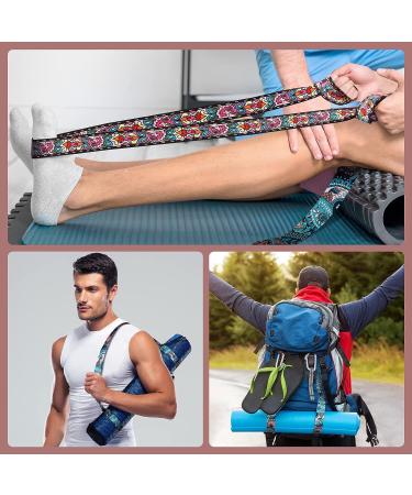 Adjustable Yoga Mat Strap Sling Set | Thick Mat Carrier & Stretching Band for Women - Buy Online on GoSupps.com