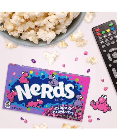 The Love of Nerds Grape/Strawberry Flavours Theatre Box 141.7g (Pack of 2) Delicious Tasty And Twisty Treat Gift Hamper For Birthday Christmas Sold By Kidzbuzz - Buy Online on GoSupps.com
