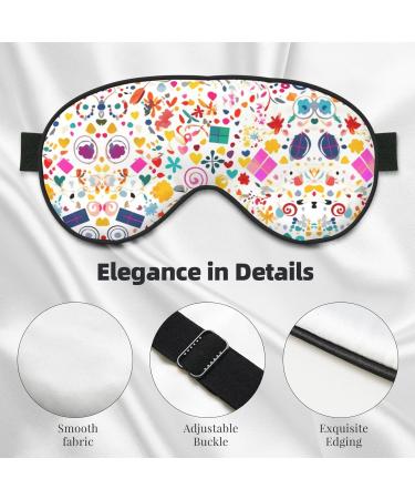Happy Birthday Eye Mask - Soft Adjustable Sleep Mask for Men & Women - Comfortable Black Background - Buy Online on GoSupps.com
